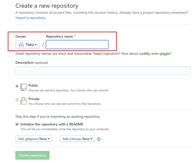 新建GitHub仓库 小tid笔记
